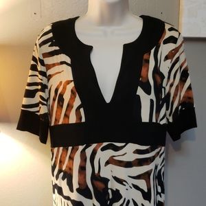 Leopard Print AK Anne Klein Dress Small